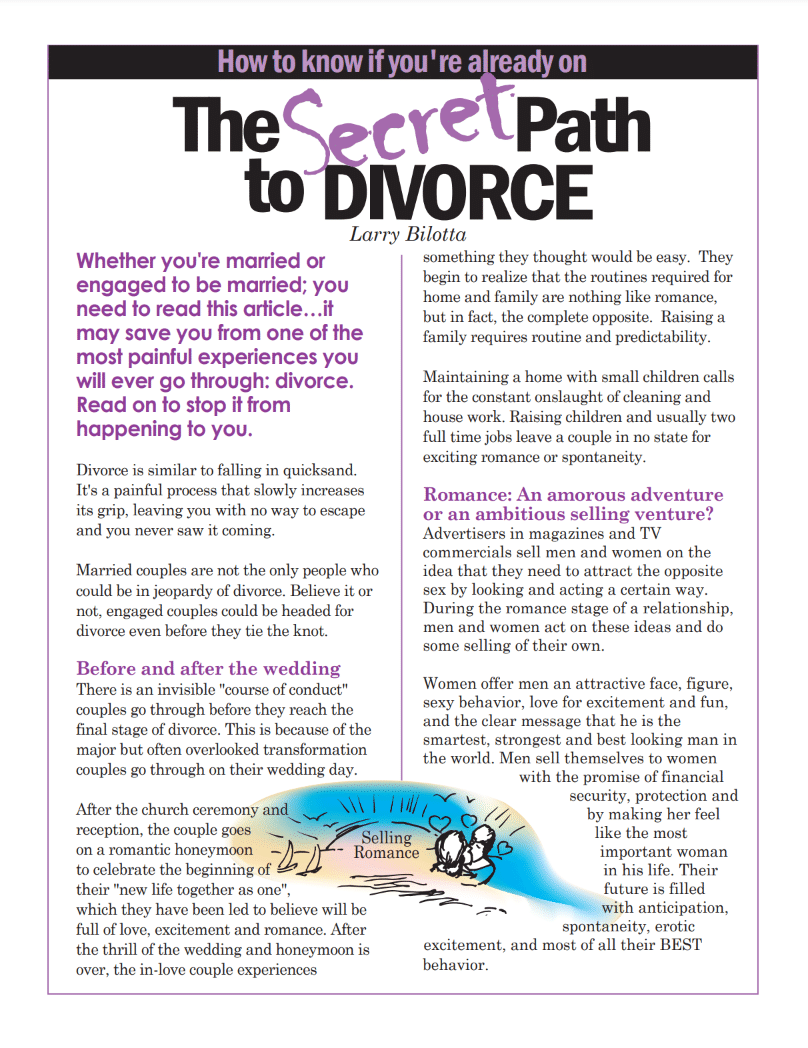The Secret Path to Divorce