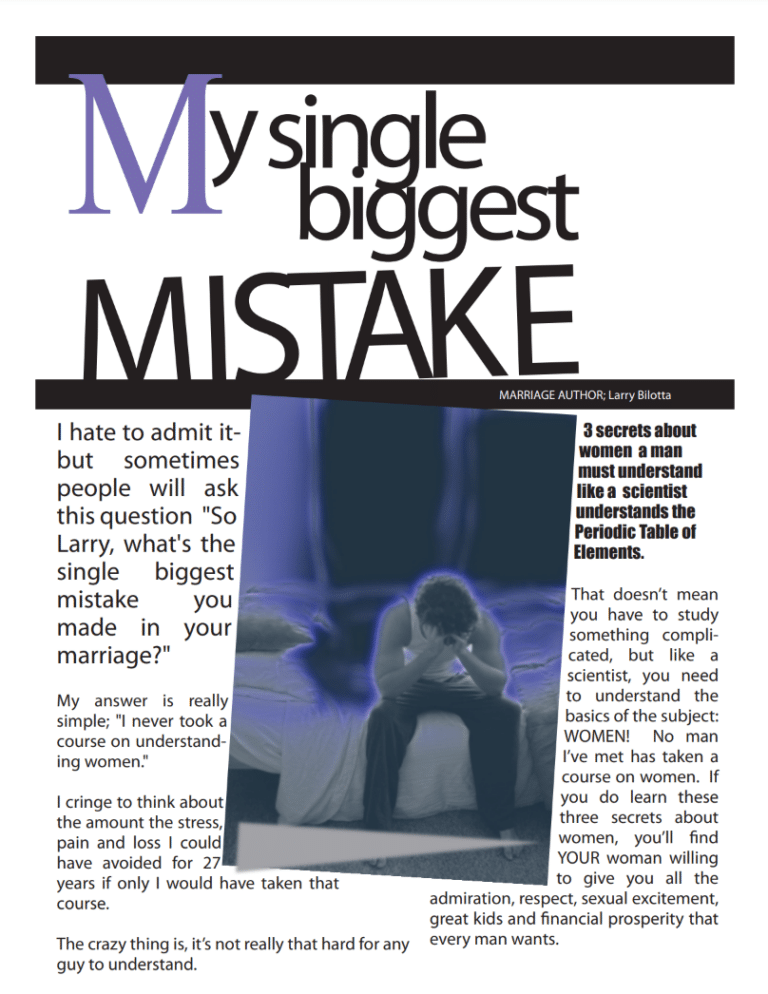 Single biggest mistake